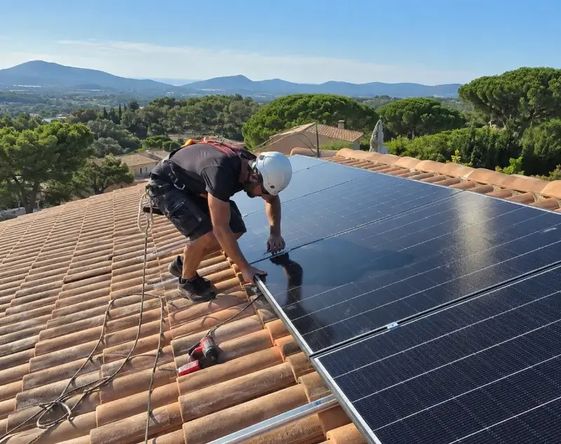 Installateur panneaux solaires Châteauneuf-du-Rhône — pose photovoltaïque sur toiture